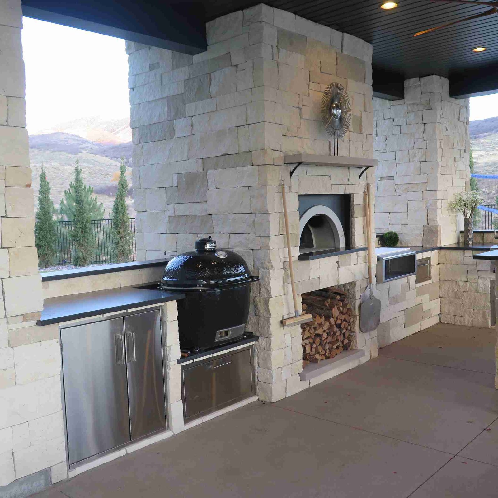 outdoor kitchen and fireplace contractor salt lake county utah (6)